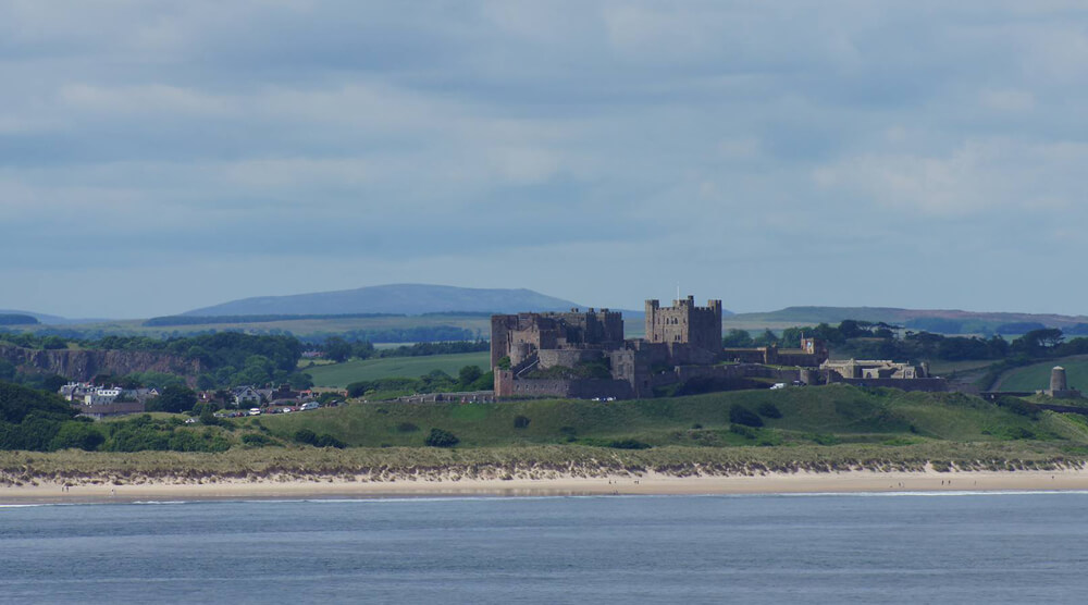 bamburgh from sea